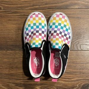 Girls’ Checkerboard Vans